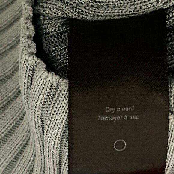 Rag & Bone Alyssa Ribbed V-Neck Sweater - Lake Blue - Size Small - Picture 7 of 8